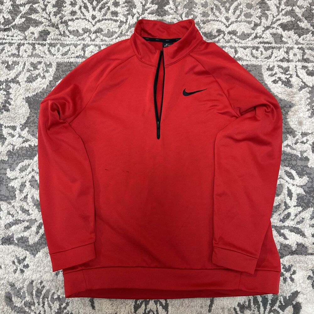 MENS NIKE DRI-FIT RED JACKET SIZE XL MEN